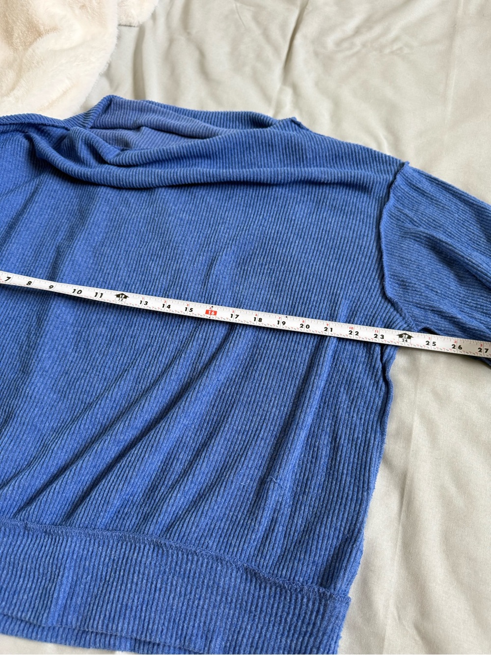 We The Free Blue main squeeze Hacci Blue Top Sweater Sz XS - Picture 3 of 8